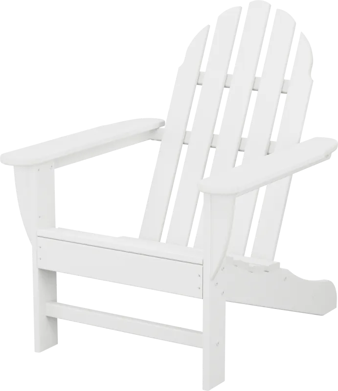 POLYWOOD Classic White Outdoor Adirondack Chair