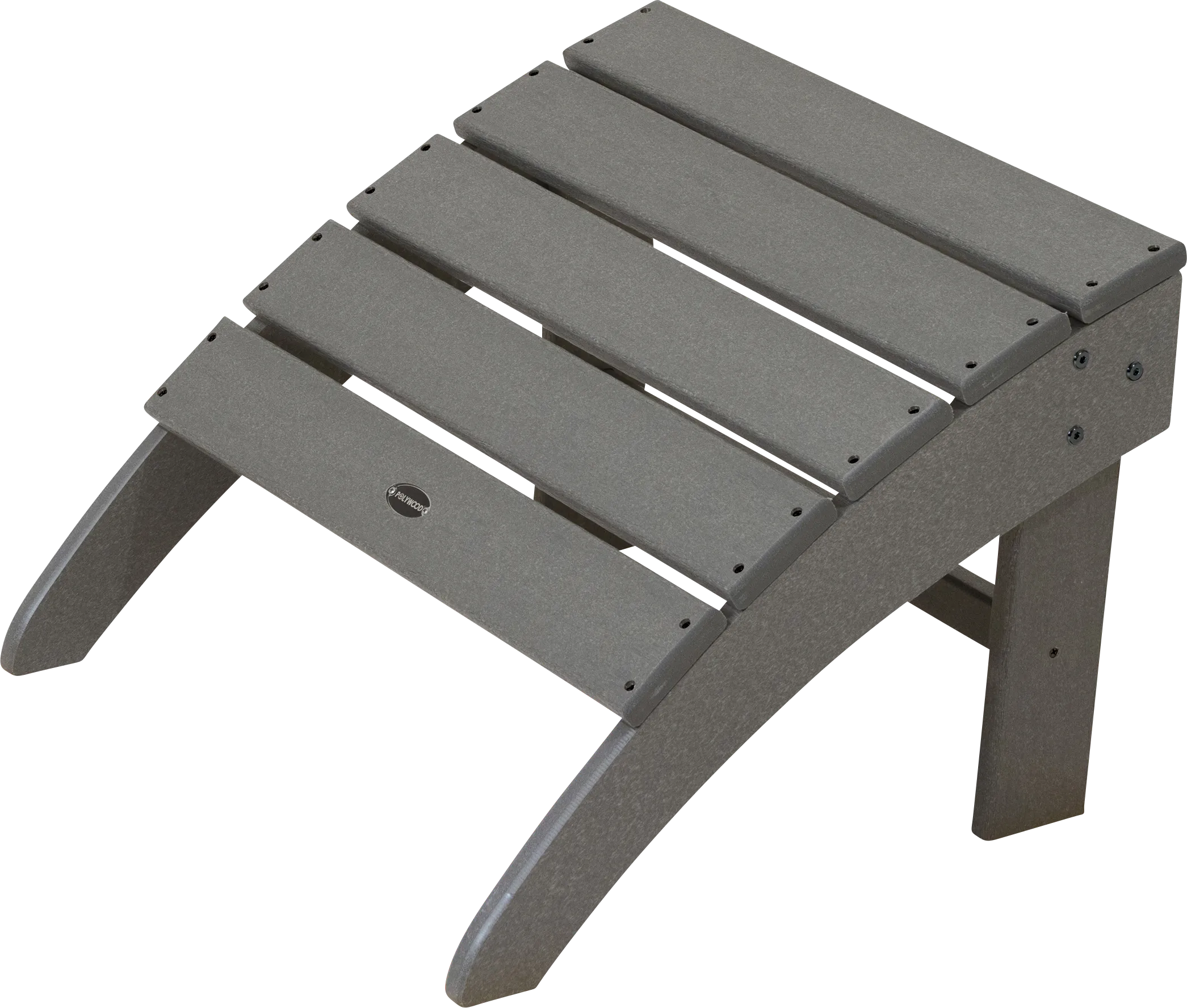 POLYWOOD South Beach Slate Outdoor Ottoman - Thumbnail - Image 1