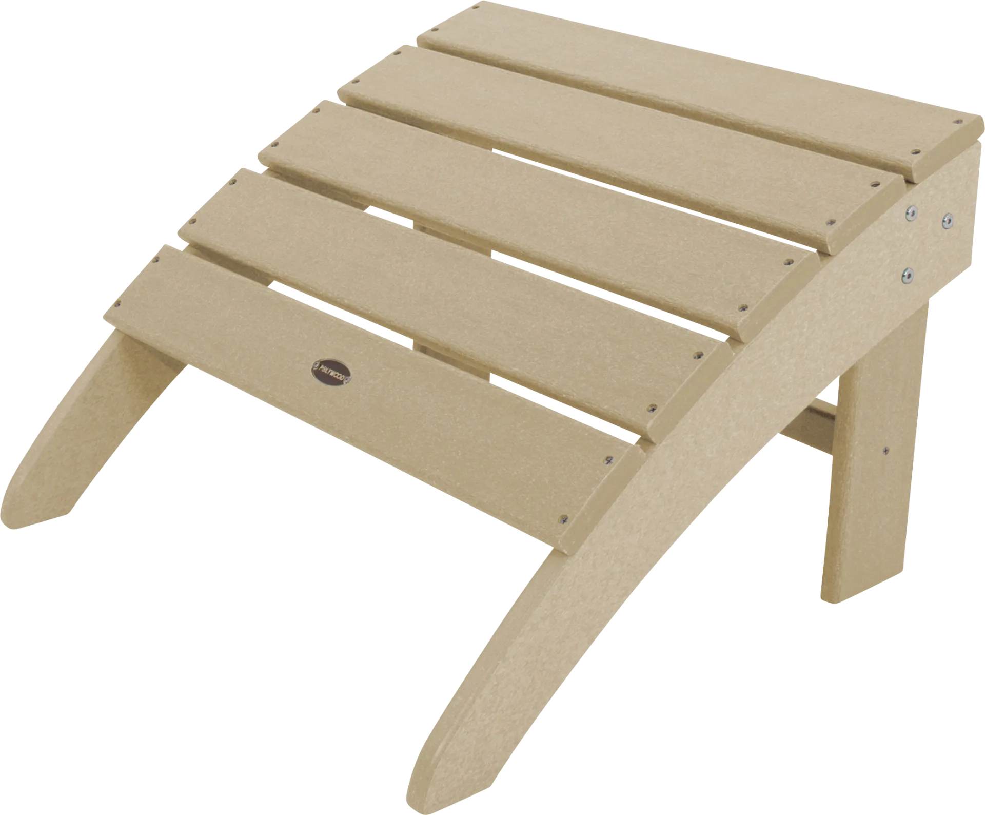 POLYWOOD South Beach Sand Outdoor Ottoman - Image 1