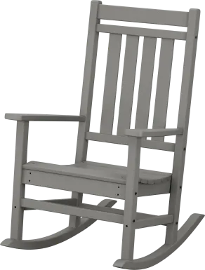 POLYWOOD Estate Slate Outdoor Rocking Chair
