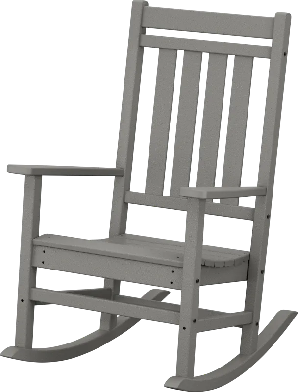 POLYWOOD Estate Slate Outdoor Rocking Chair