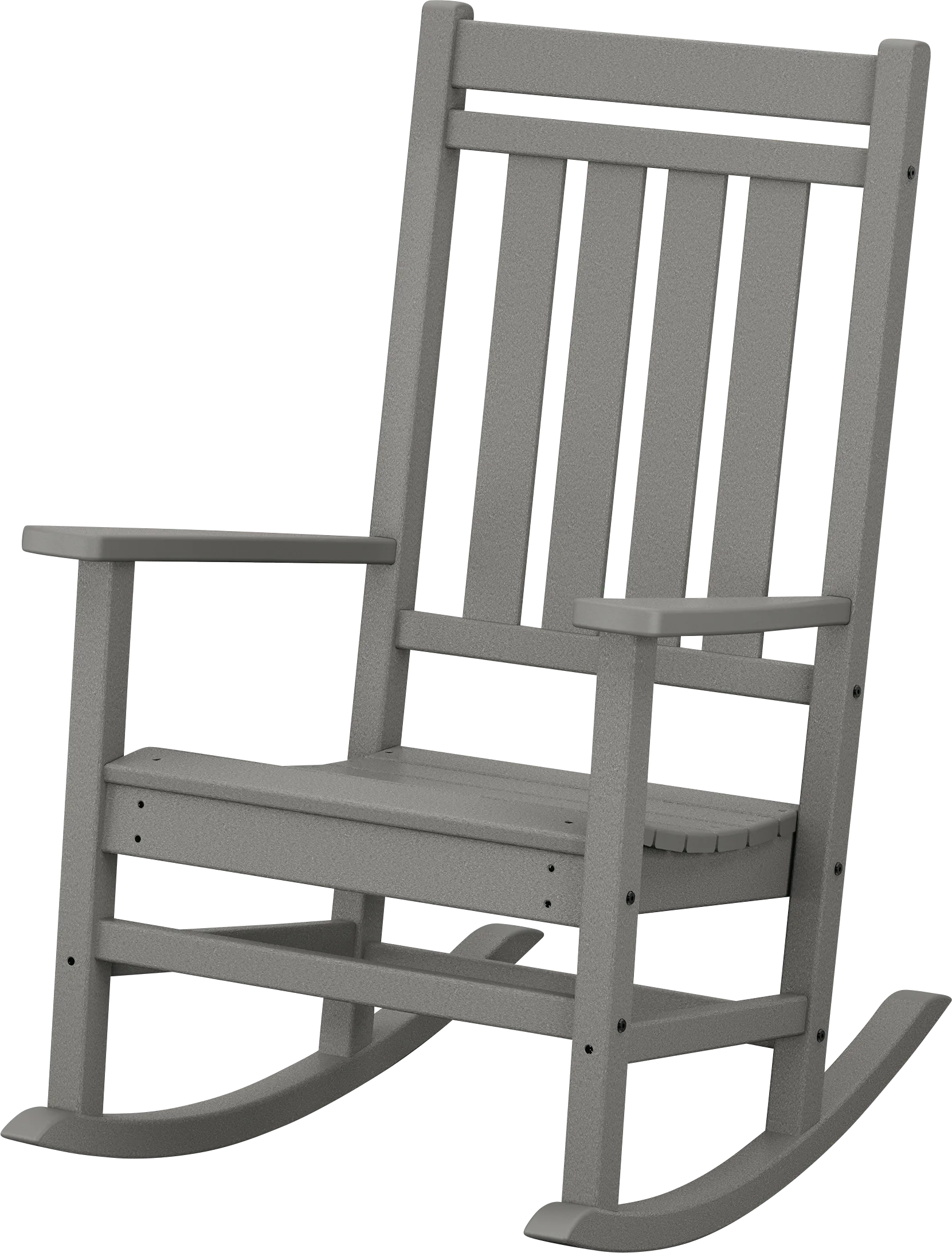 POLYWOOD Estate Slate Outdoor Rocking Chair - Image 1