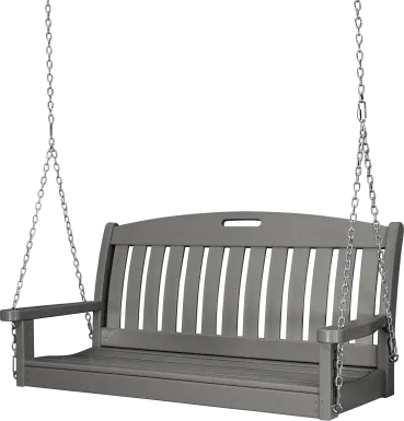 POLYWOOD Nautical Slate Outdoor Swing