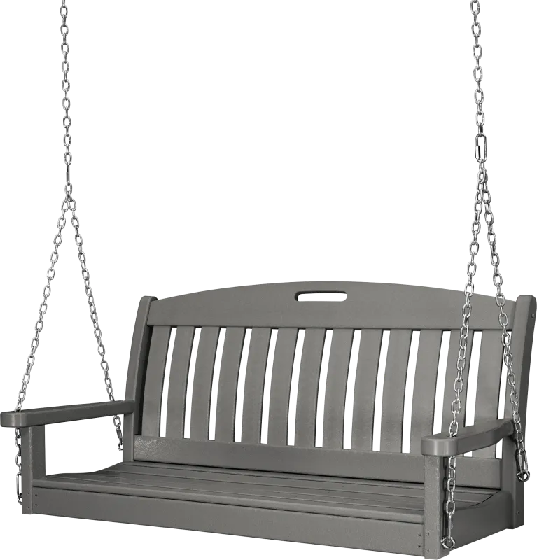 POLYWOOD Nautical Slate Outdoor Swing