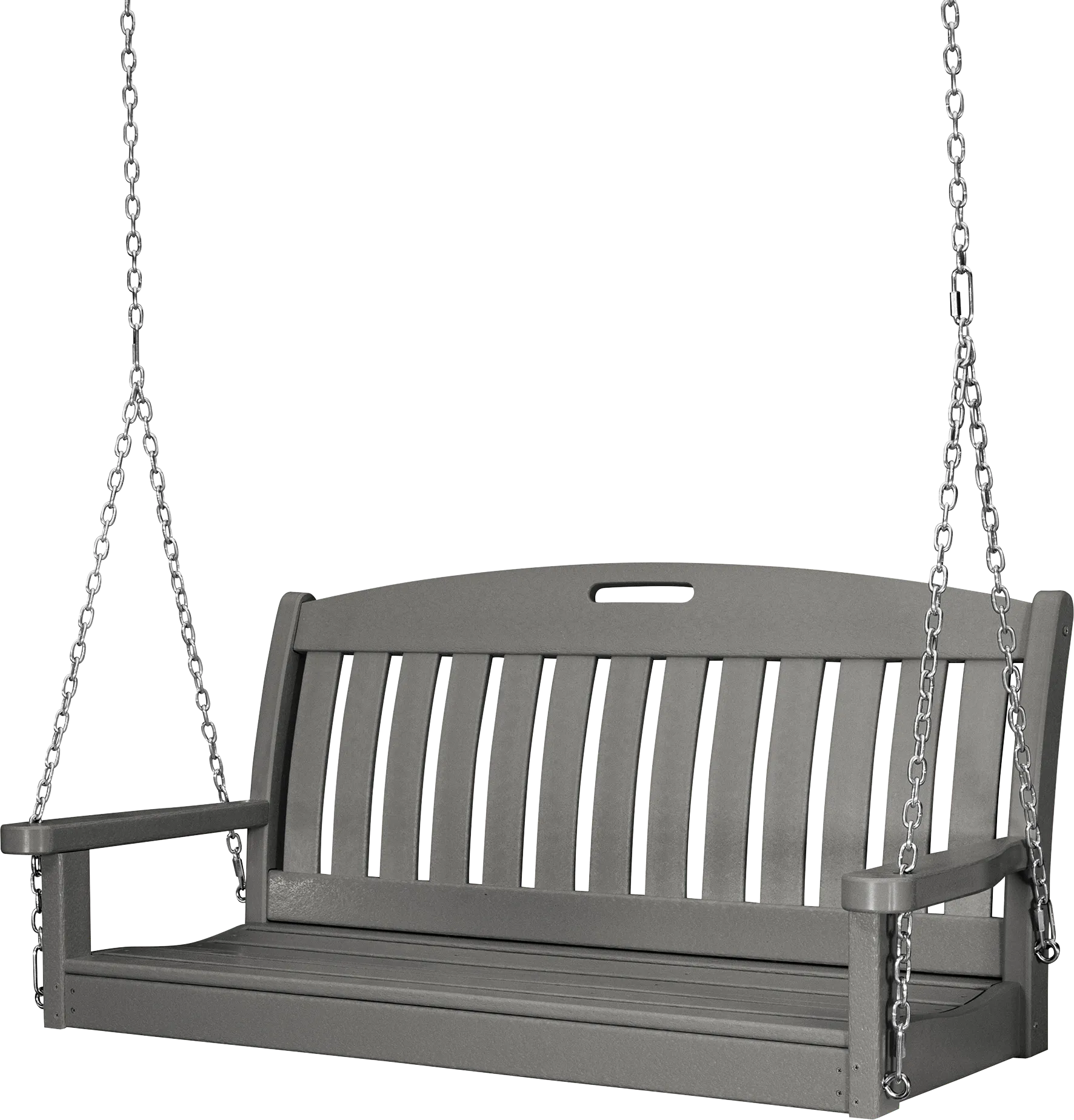 POLYWOOD Nautical Slate Outdoor Swing - Image 1
