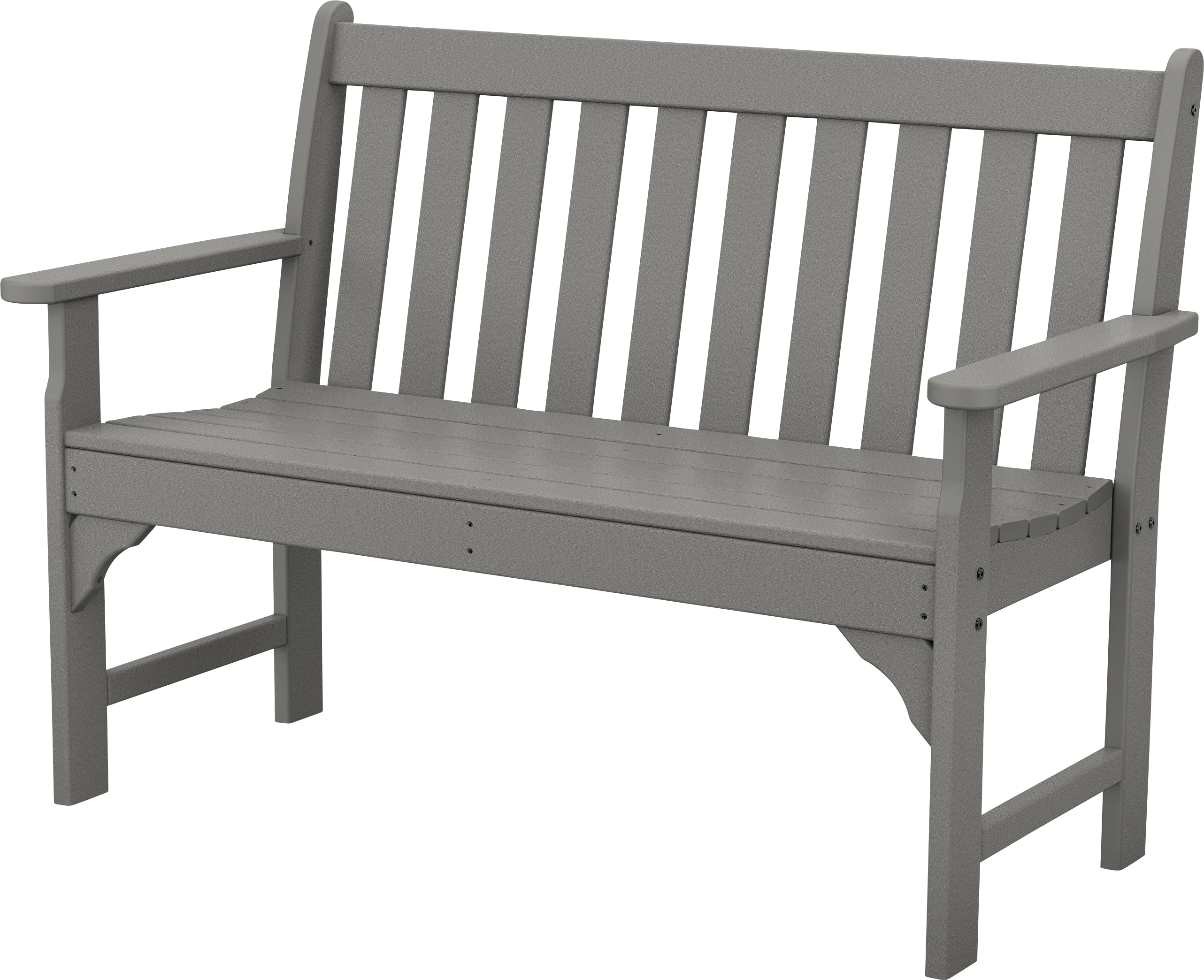 POLYWOOD Vineyard Slate Outdoor Bench - Thumbnail - Image 1
