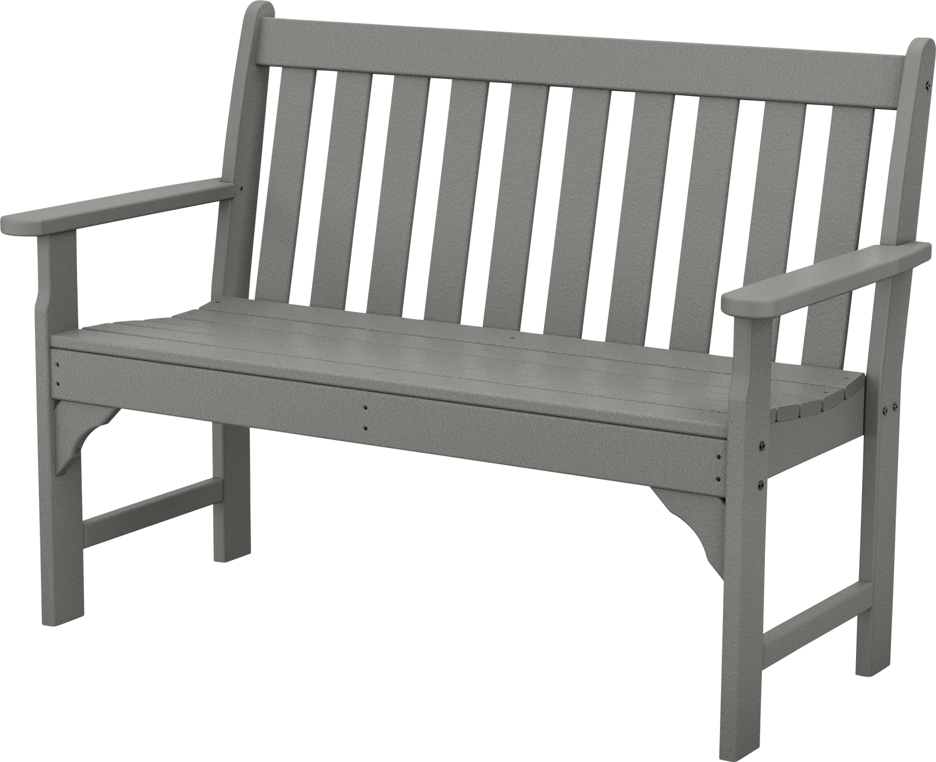 POLYWOOD Vineyard Slate Outdoor Bench - Image 1