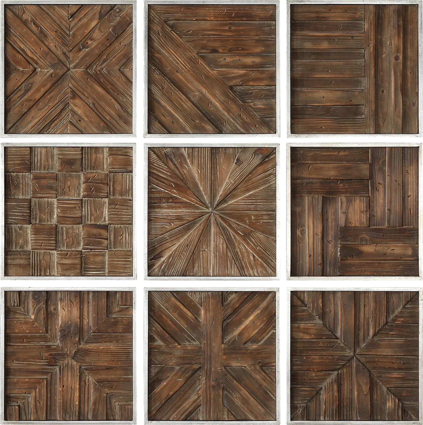 Waldon Brown Wall Decor, Set of 9 - Image 1