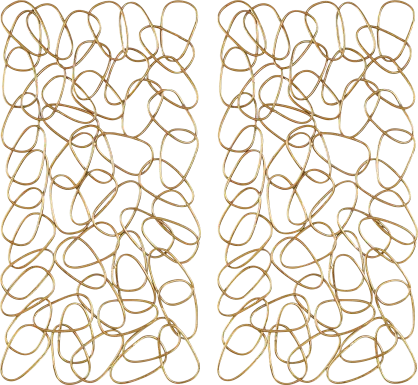 Dainer Gold Wall Decor, Set of 2