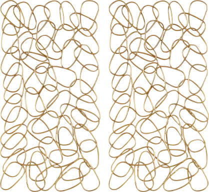Dainer Gold Wall Decor, Set of 2