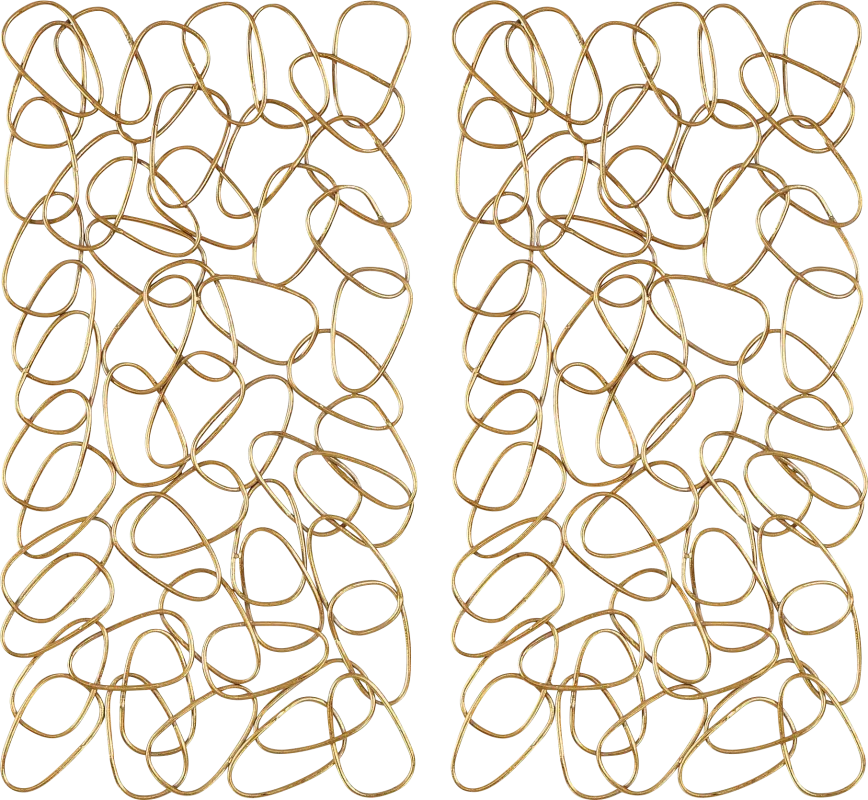 Dainer Gold Wall Decor, Set of 2
