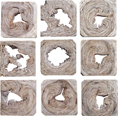 Lysha Brown Set of 9 Wall Decor