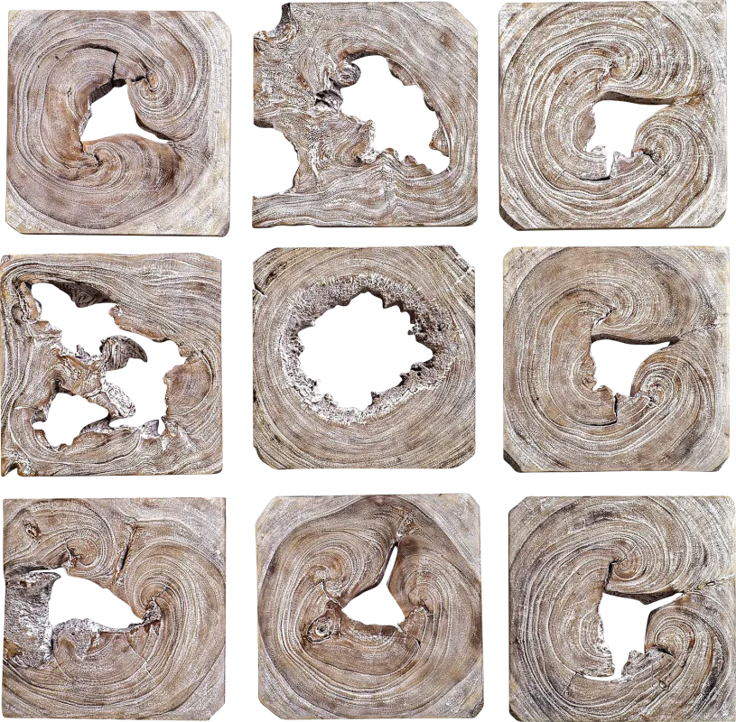 Lysha Brown Set of 9 Wall Decor