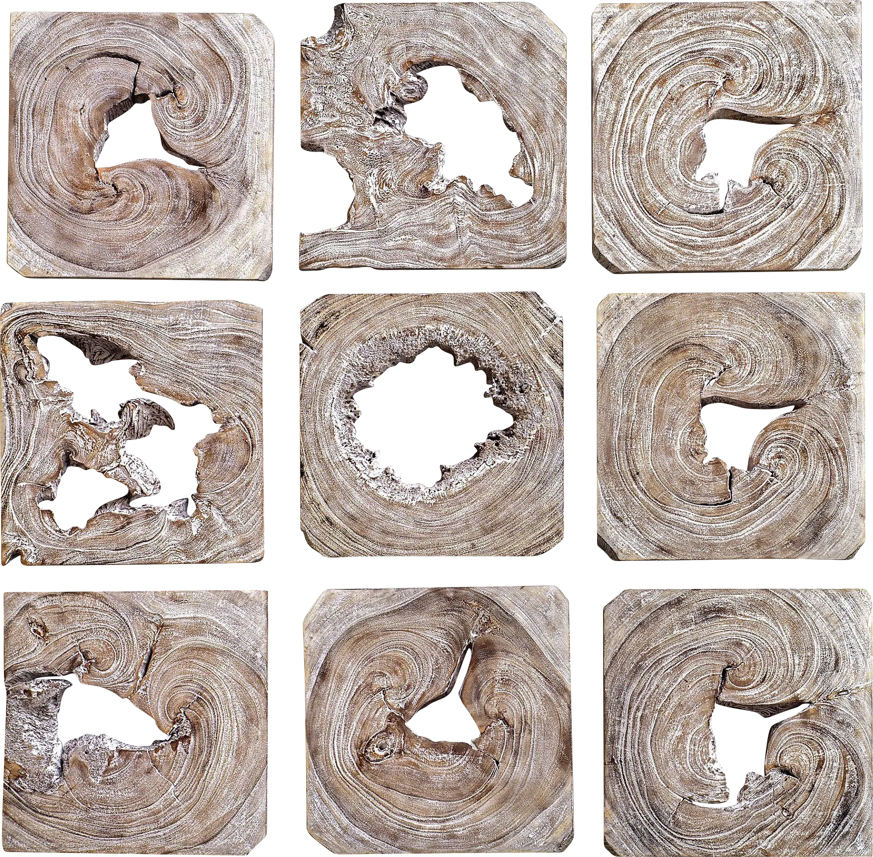 Lysha Brown Set of 9 Wall Decor - Image 1