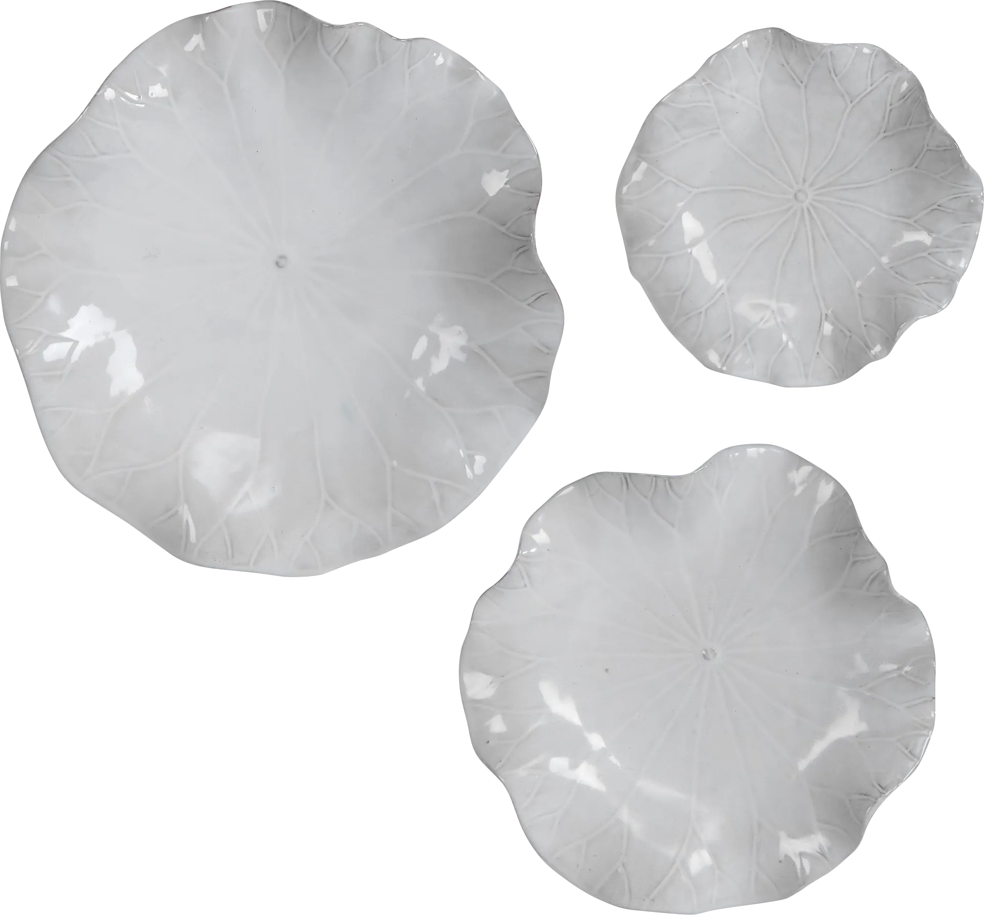 Zayley White Wall Decor, Set of 3 - Thumbnail - Image 1