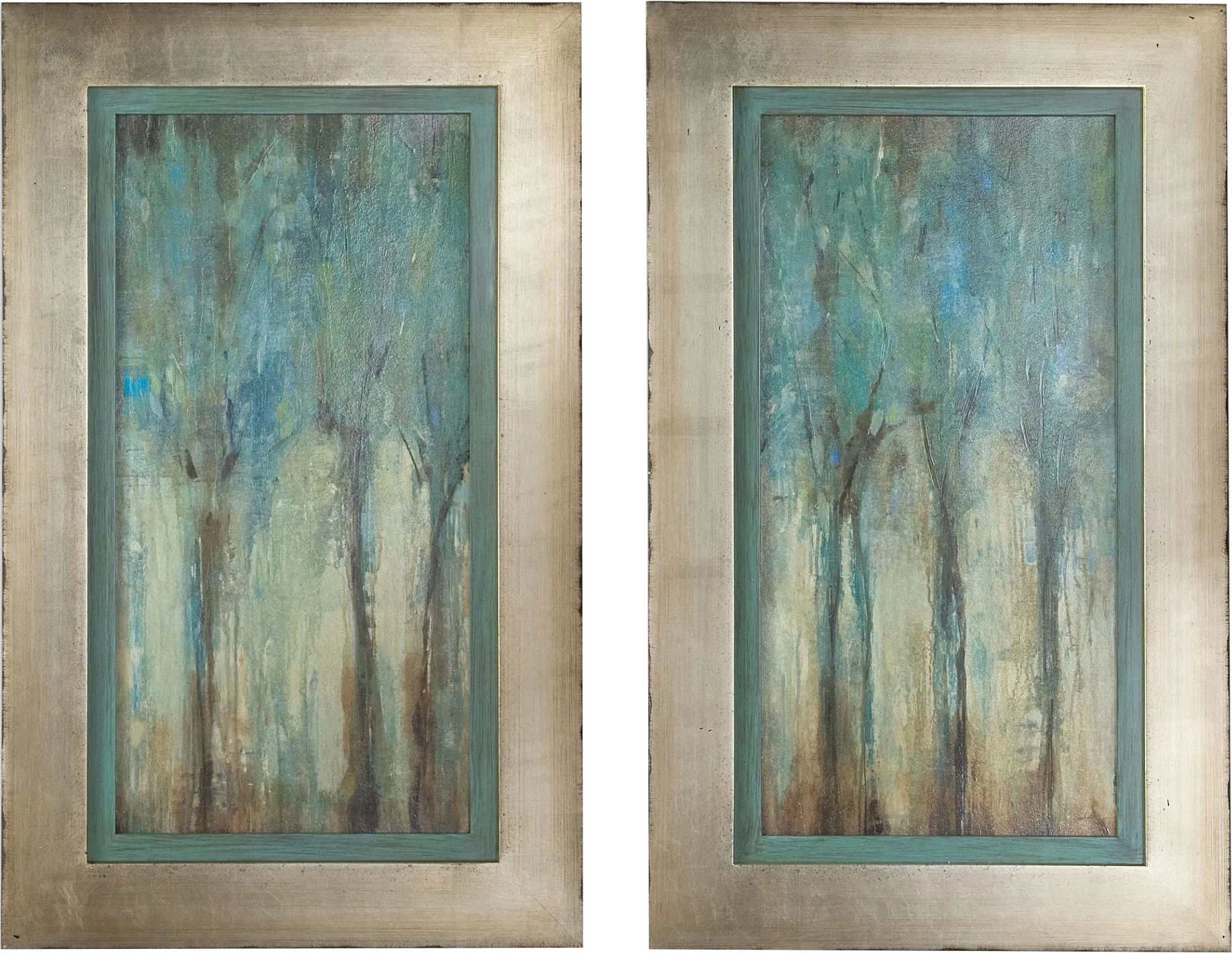 Enchanted Night Blue Artwork, Set of 2 - Thumbnail - Image 1