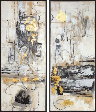 Blazing Zone Gold Artwork, Set of 2