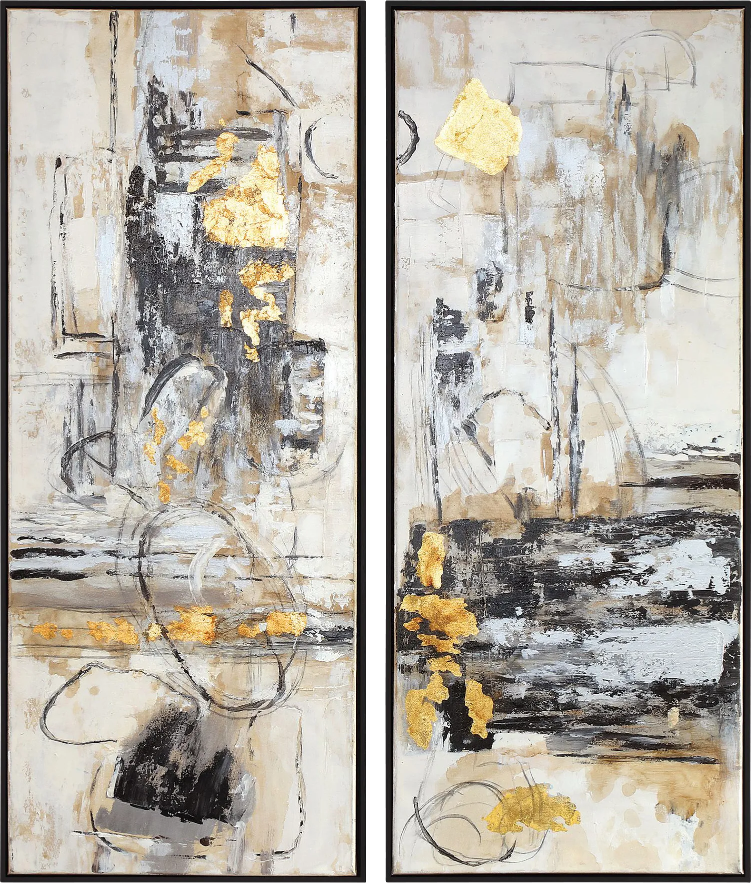 Blazing Zone Gold Artwork, Set of 2 - Image 1