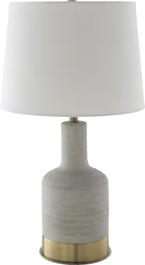 Albie Drive Gray Lamp