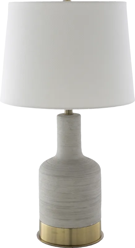 Albie Drive Gray Lamp