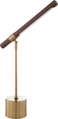 Long Branch Point Brass Lamp