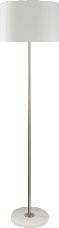 Albany Post Nickel Floor Lamp