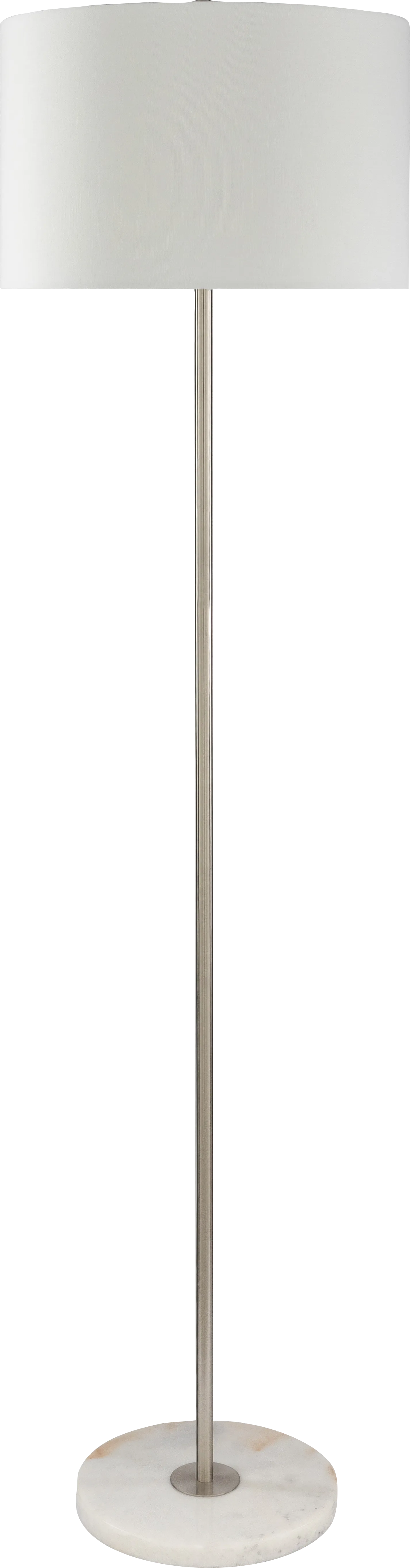 Albany Post Nickel Floor Lamp - Image 1