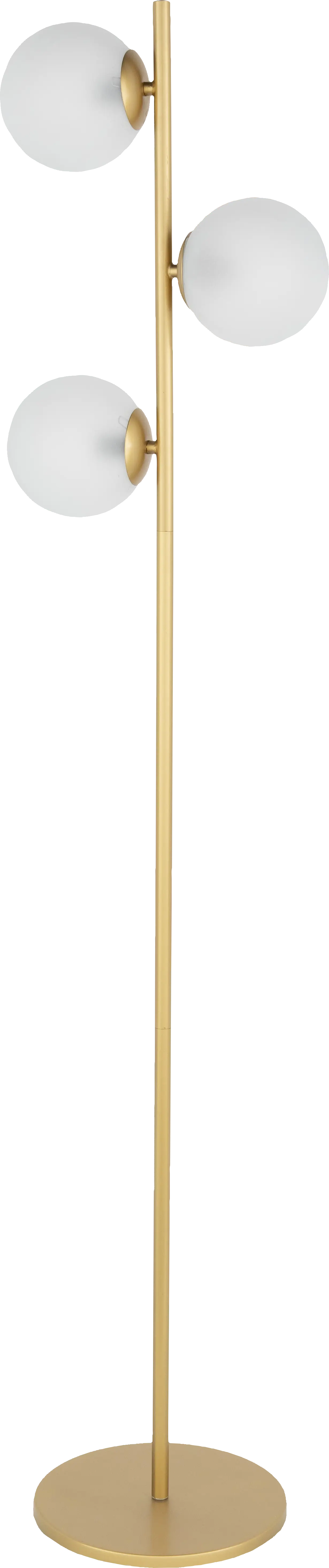 Lake Jacob Cove Gold Floor Lamp