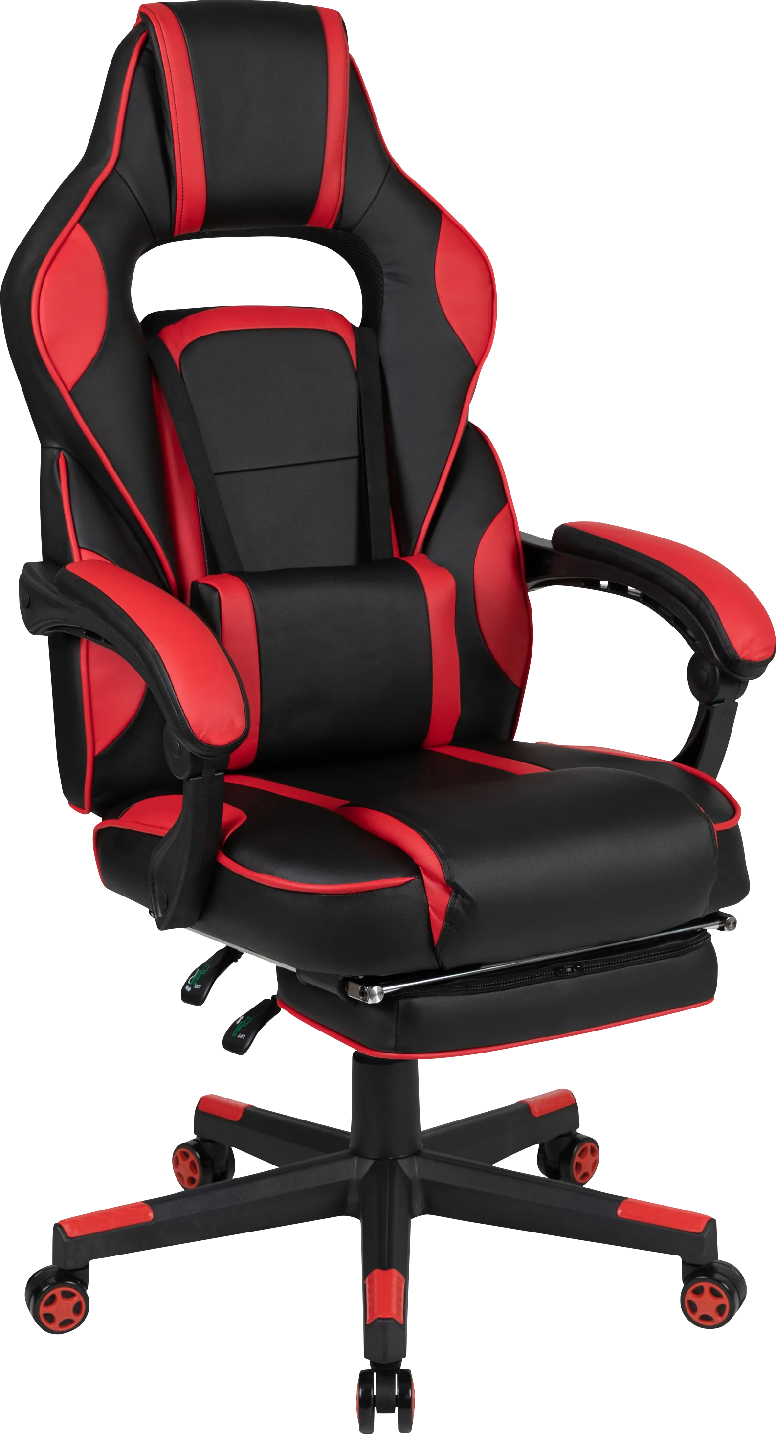 Exfor Red Ergonomic PC Gaming Chair with Footrest - Thumbnail - Image 1