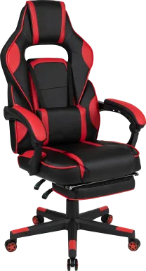 Exfor Red Ergonomic PC Gaming Chair with Footrest