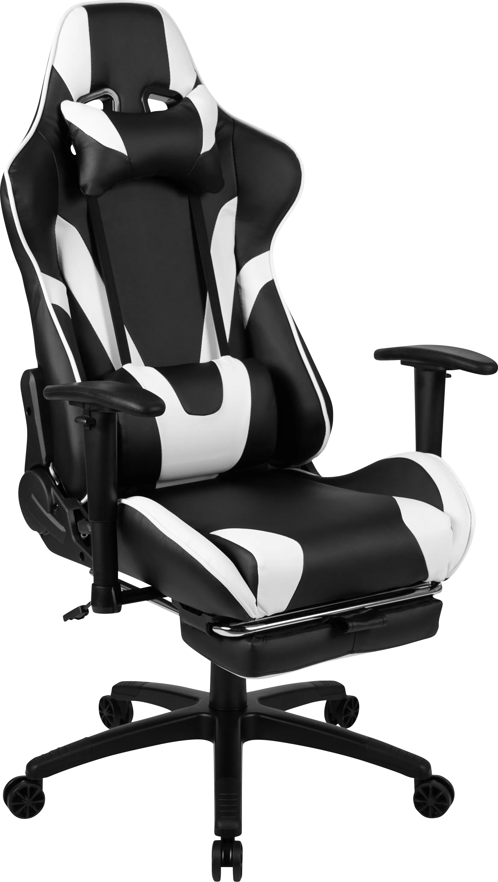 Trexxe White Ergonomic PC Gaming Chair with Footrest