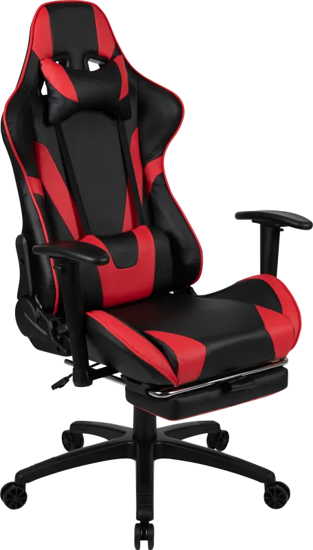 Trexxe Red Ergonomic PC Gaming Chair with Footrest