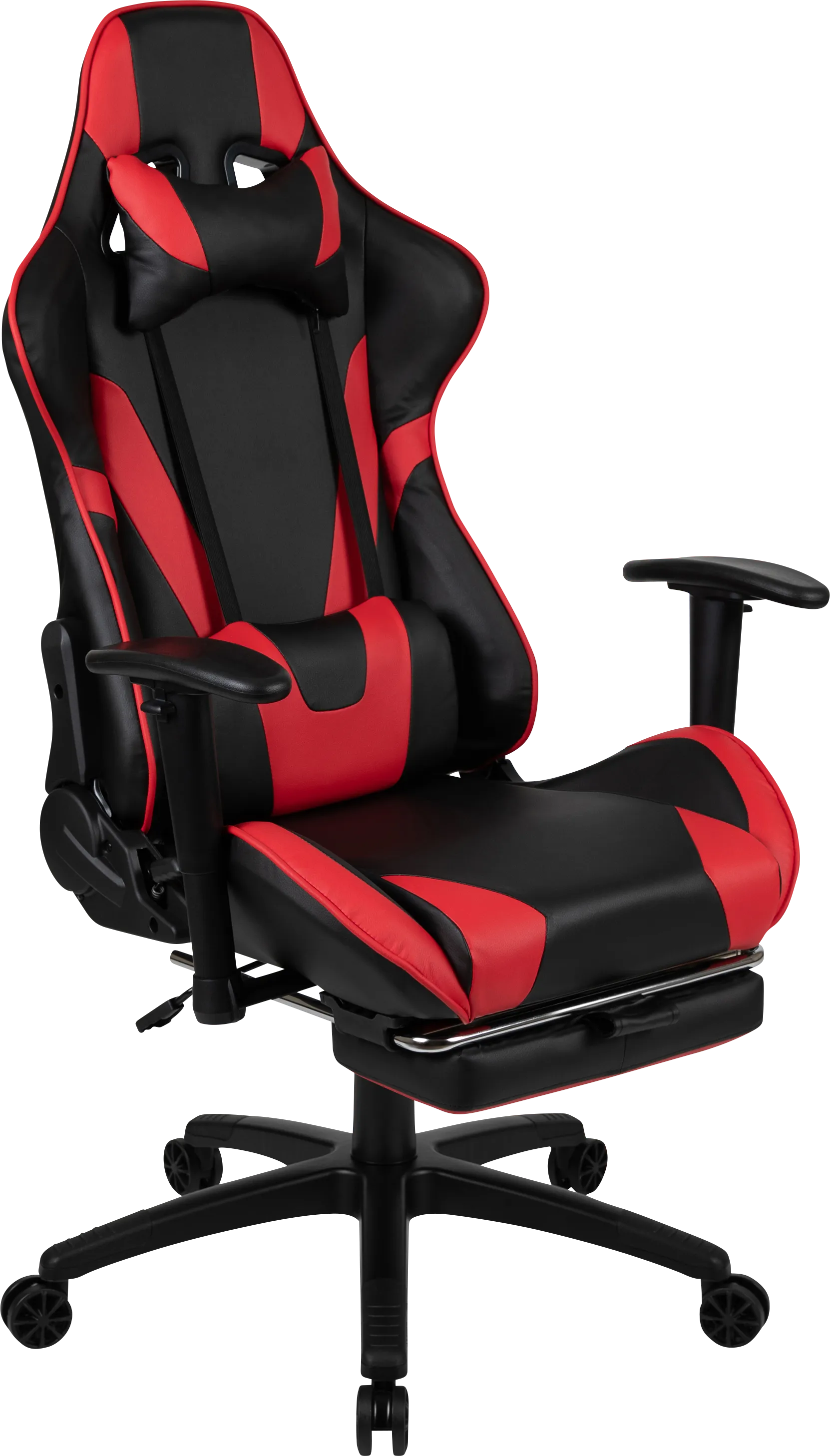 Trexxe Red Ergonomic PC Gaming Chair with Footrest - Image 1