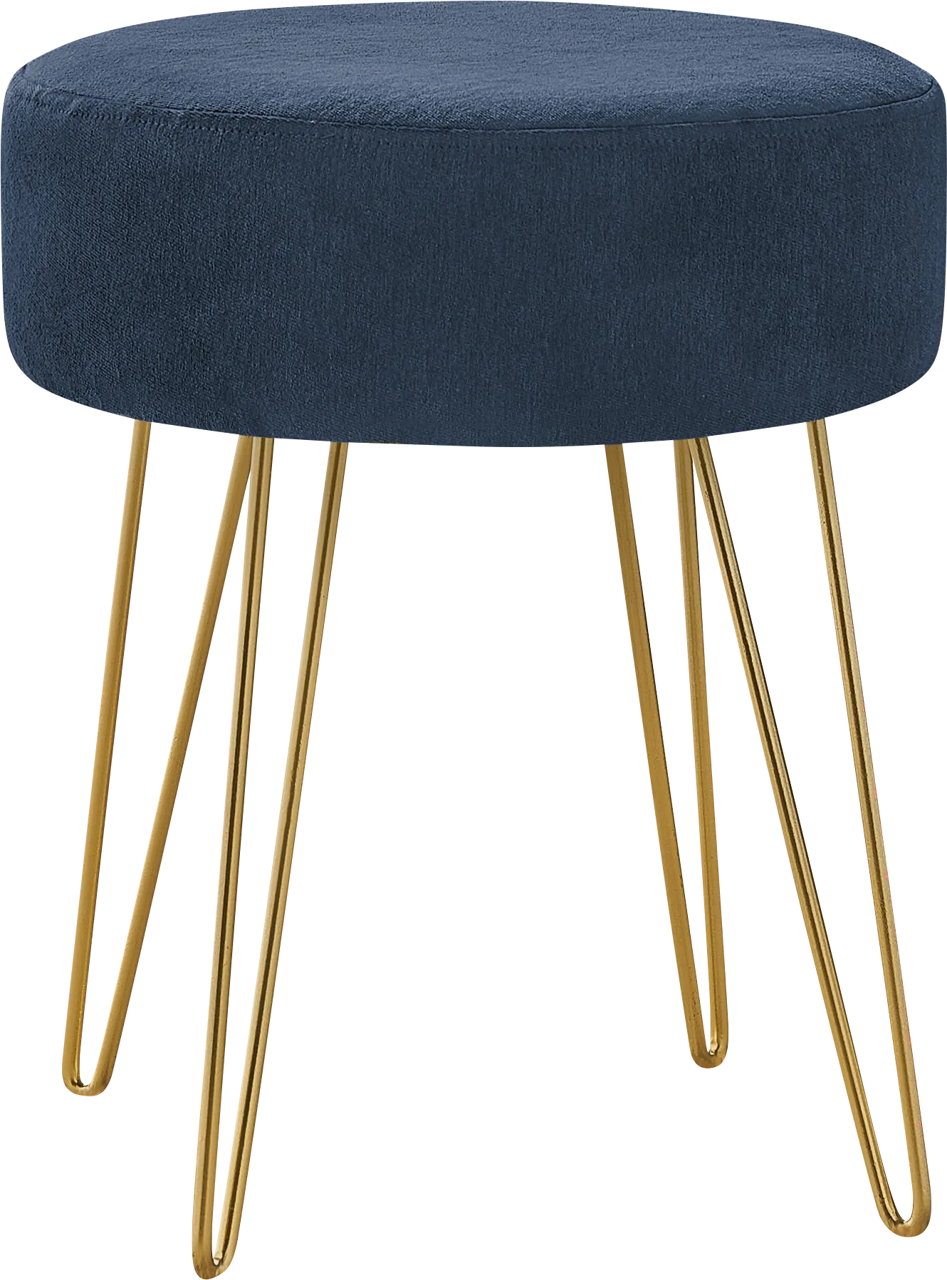 Cinderlane Blue Ottoman - Image 1