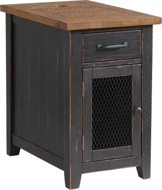 Larkhall Black Chairside Table