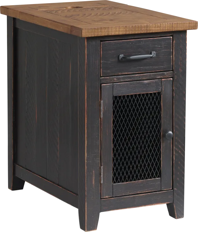 Larkhall Black Chairside Table
