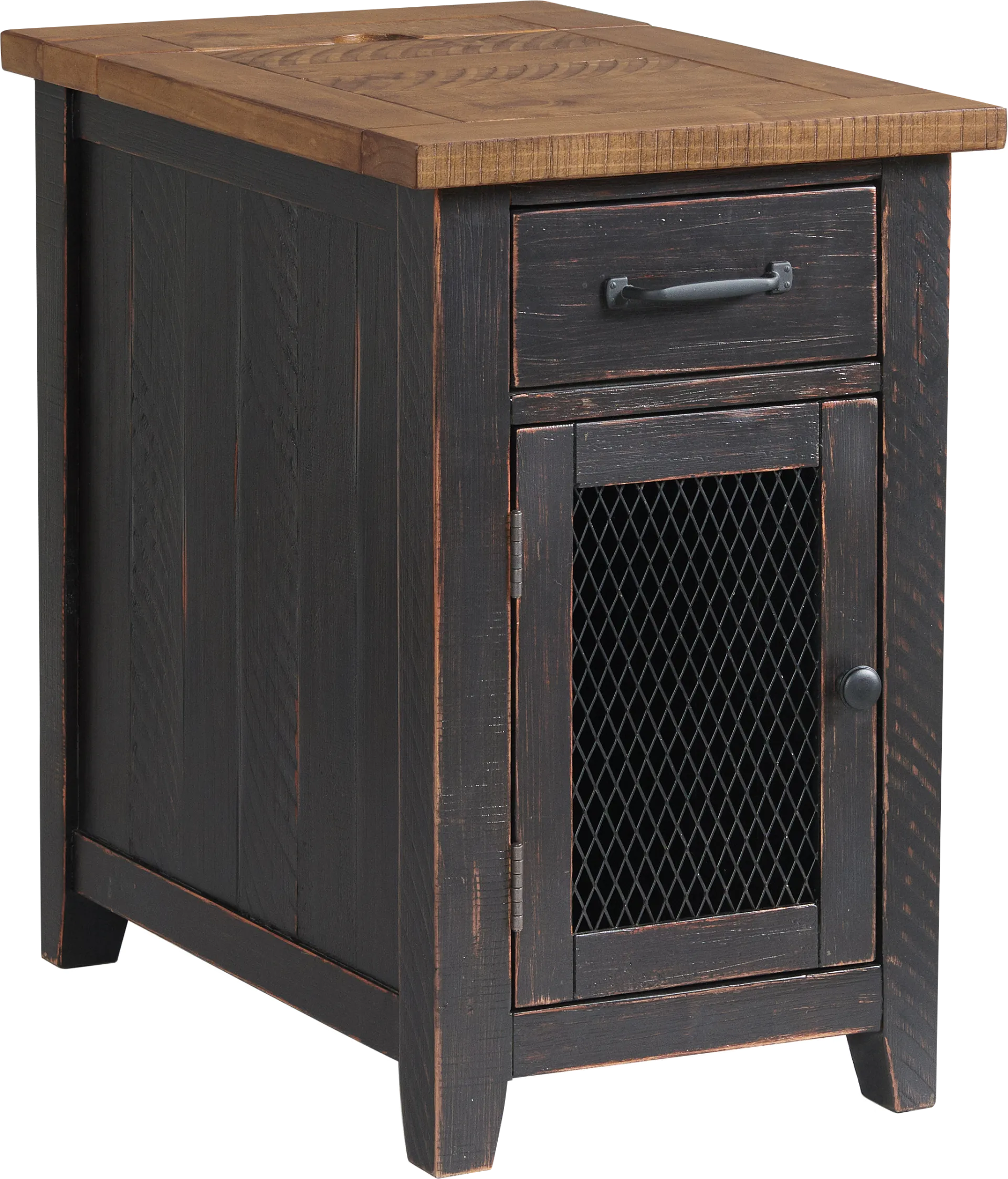 Larkhall Black Chairside Table - Image 1