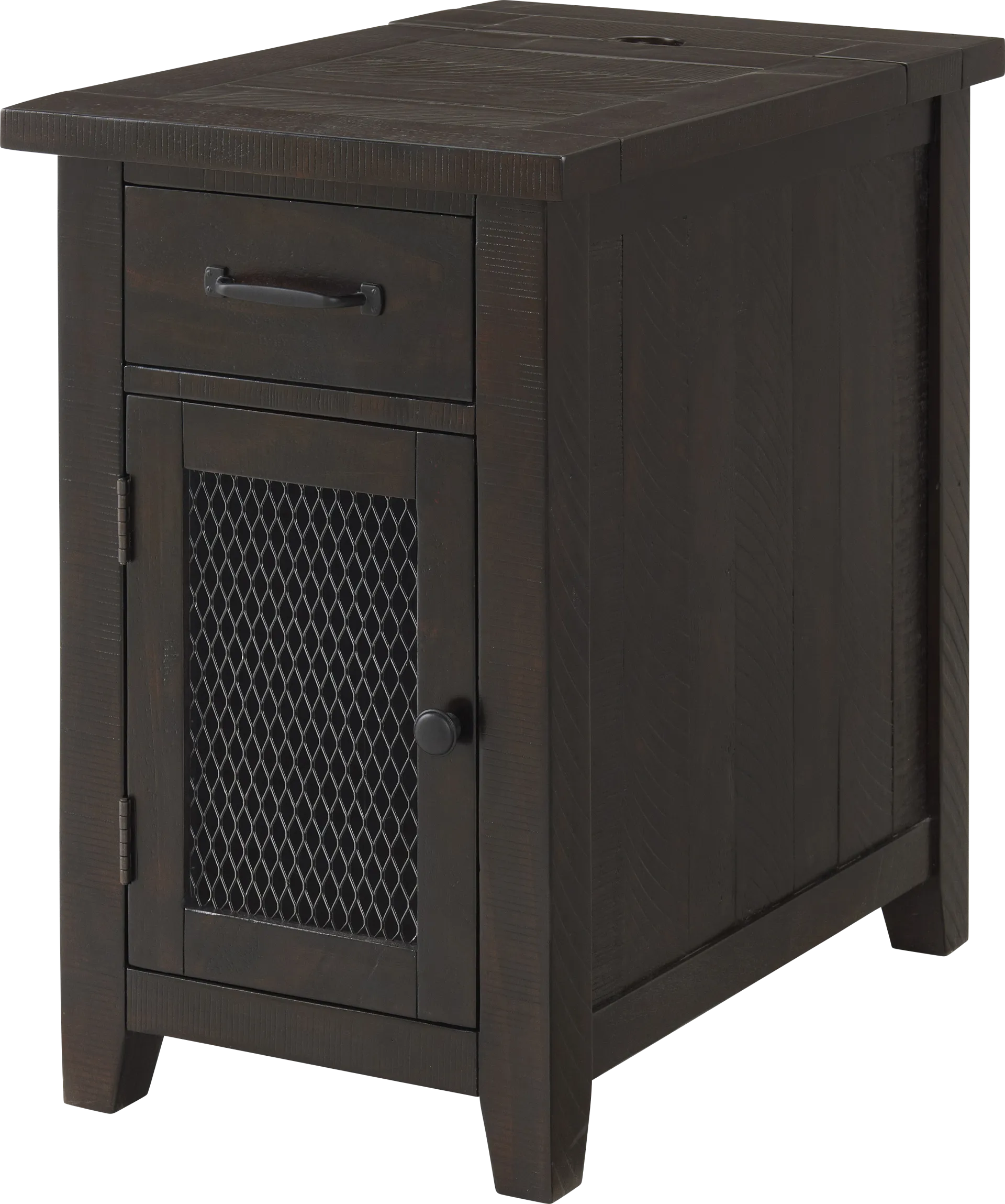 Larkhall Brown Chairside Table - Image 1