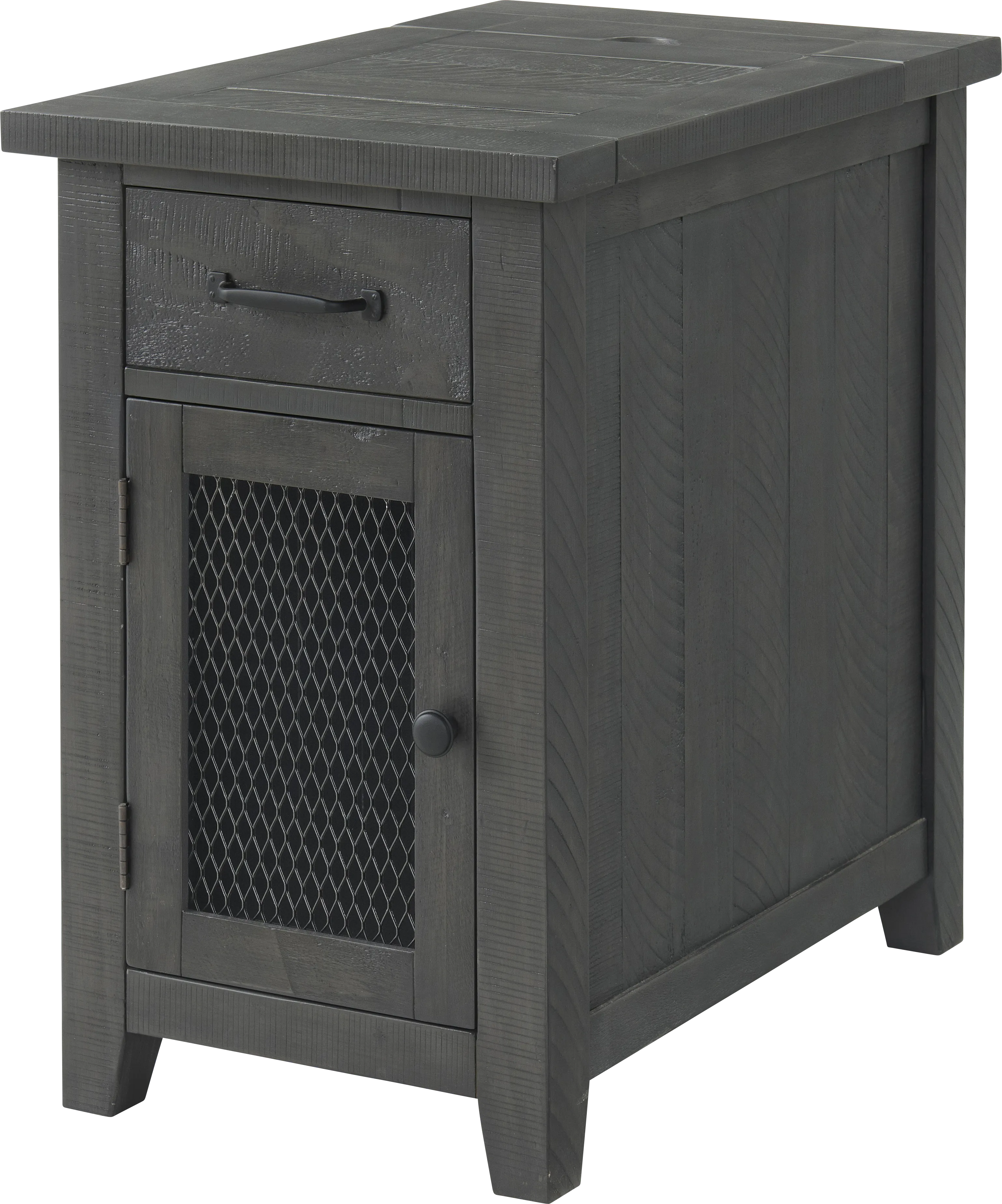 Larkhall Gray Chairside Table - Thumbnail - Image 1