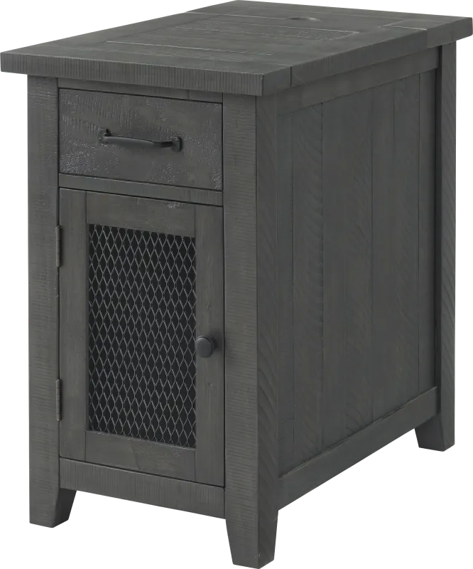 Larkhall Gray Chairside Table
