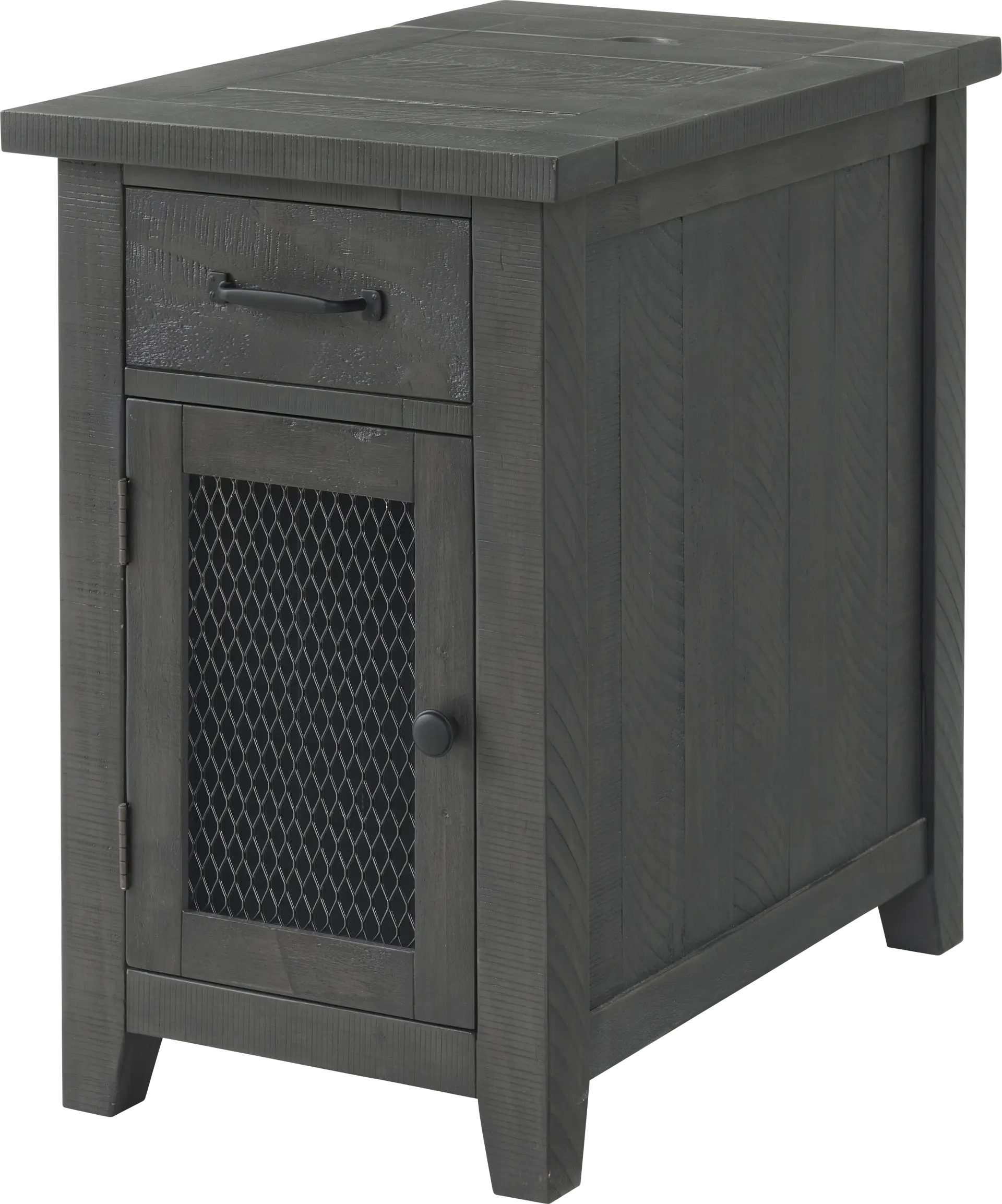 Larkhall Gray Chairside Table