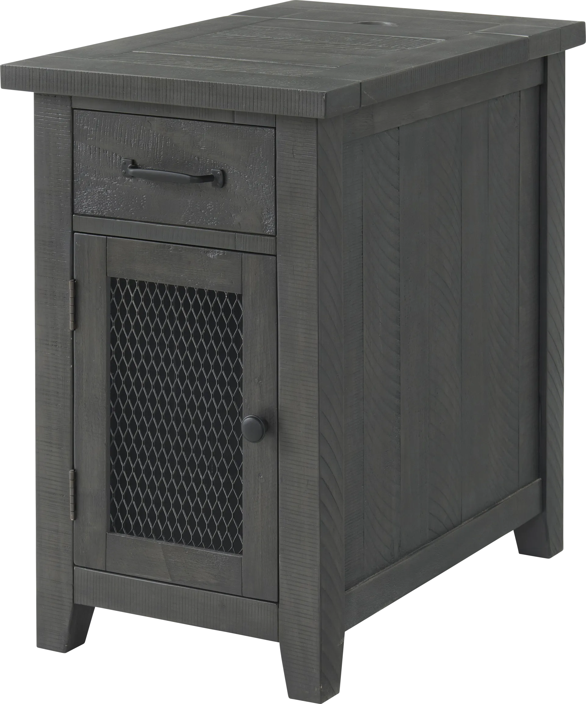 Larkhall Gray Chairside Table - Image 1