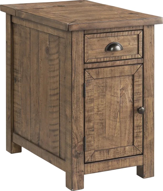 Faybanks Brown Chairside Table