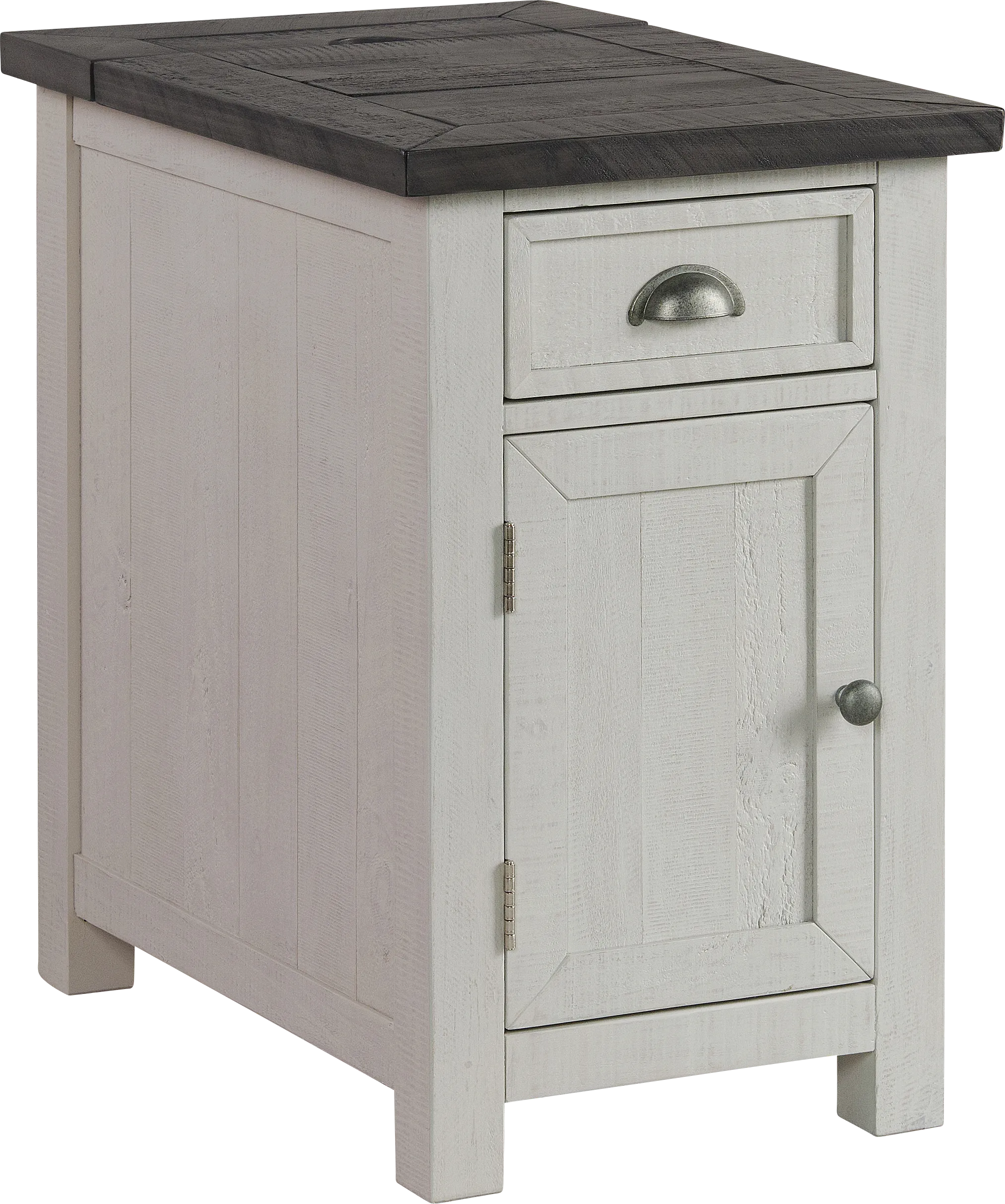 Faybanks Gray Chairside Table