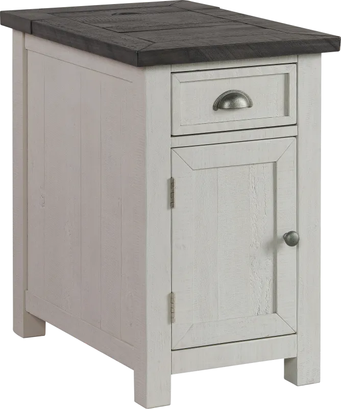 Faybanks Gray Chairside Table
