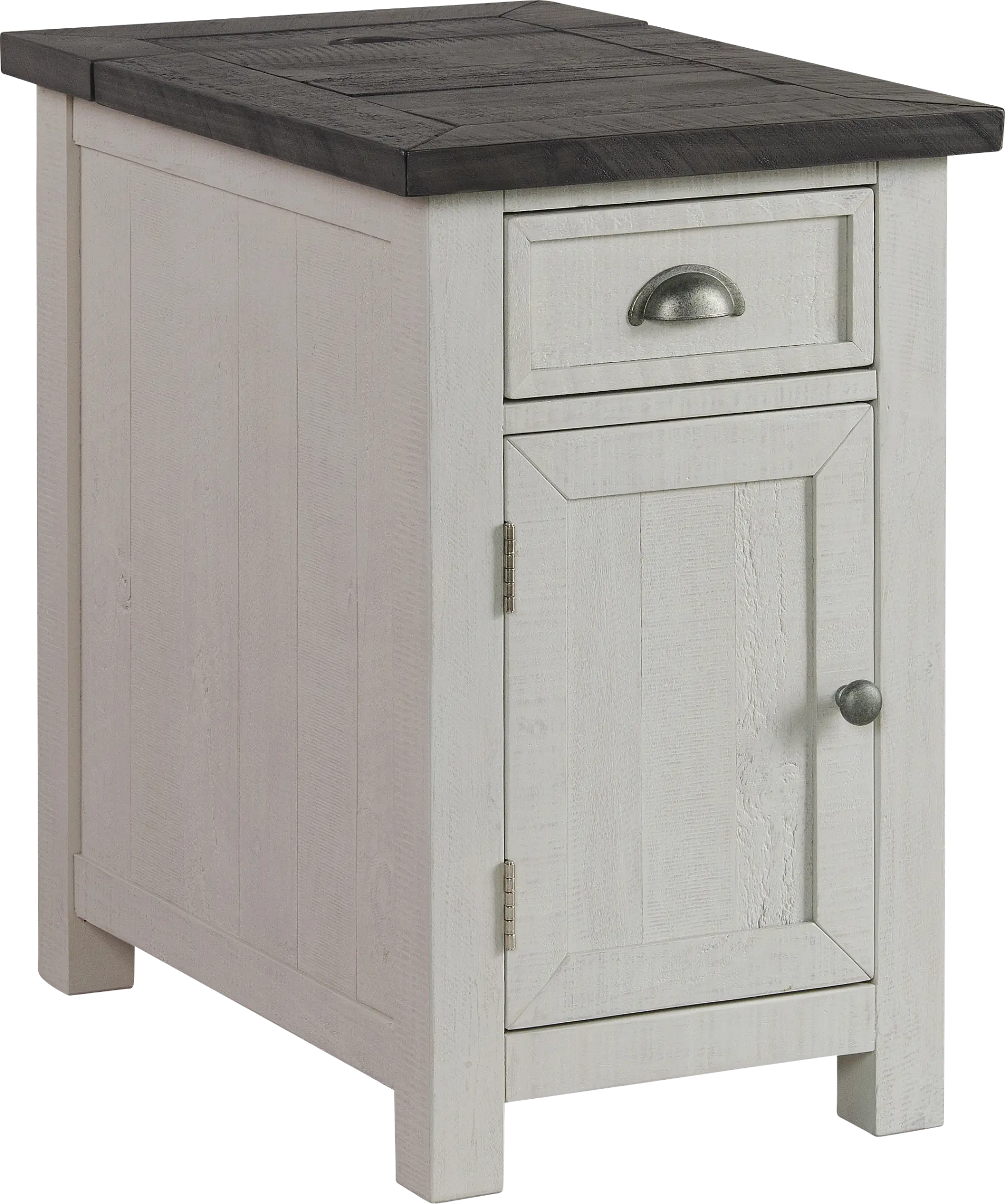 Faybanks Gray Chairside Table