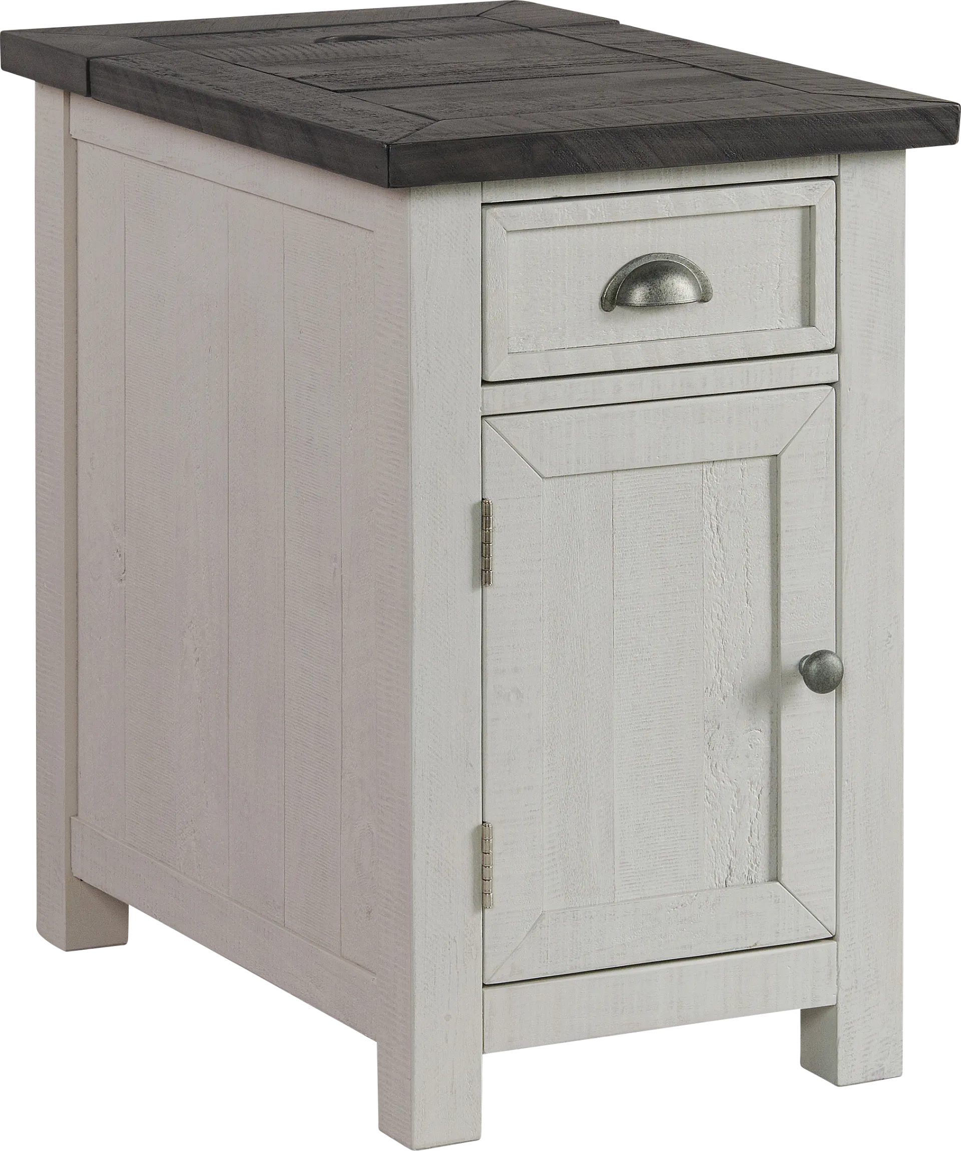 Faybanks Gray Chairside Table - Image 1