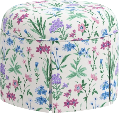 Aquaflor Blue Ottoman