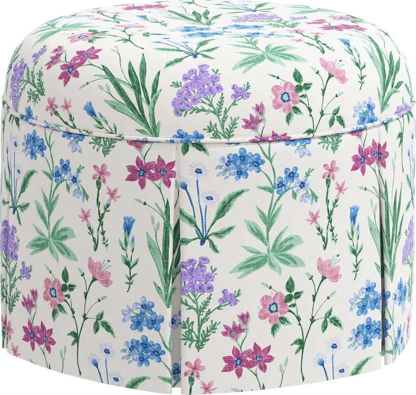 Aquaflor Blue Ottoman