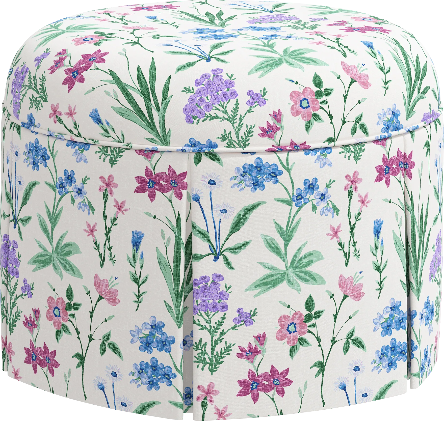 Aquaflor Blue Ottoman - Image 1